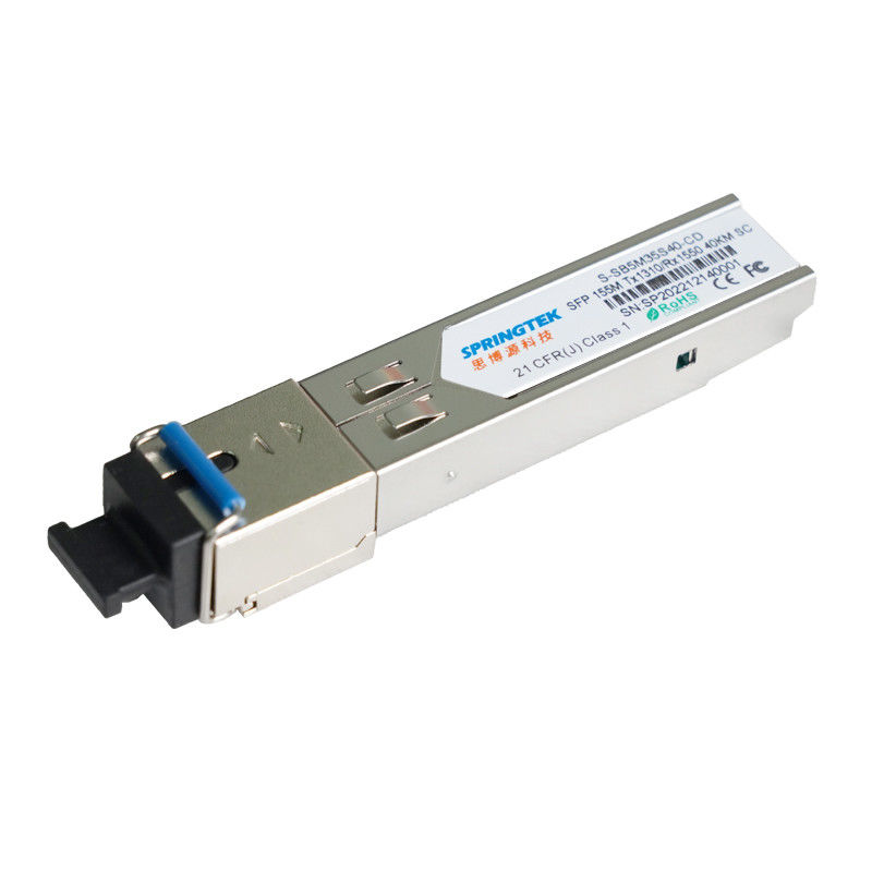 Mô-đun quang Juniper/Arista SFP BIDI 40KM tương thích 155M TX1310nm/RX1550nm SC DDM Thu phát