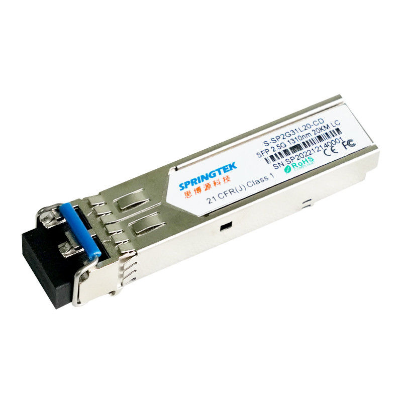 Tương thích Cisco/Juniper/HP/Arista SMF 2.5G LC 1310nm 20km với Mô-đun thu phát quang DDM SFP