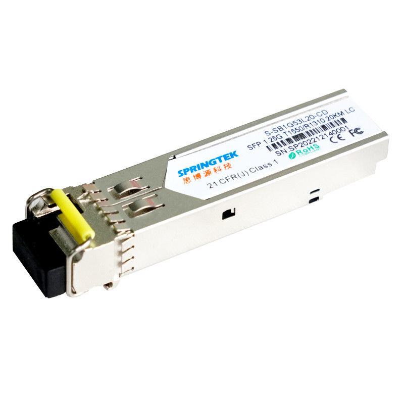 Bán chạy SFP Simplex 1.25G 20km Mô-đun WDM BIDI SFP Sợi đơn 1550 / 1310nm SMF Mô-đun SFP LC giá xuất xưởng