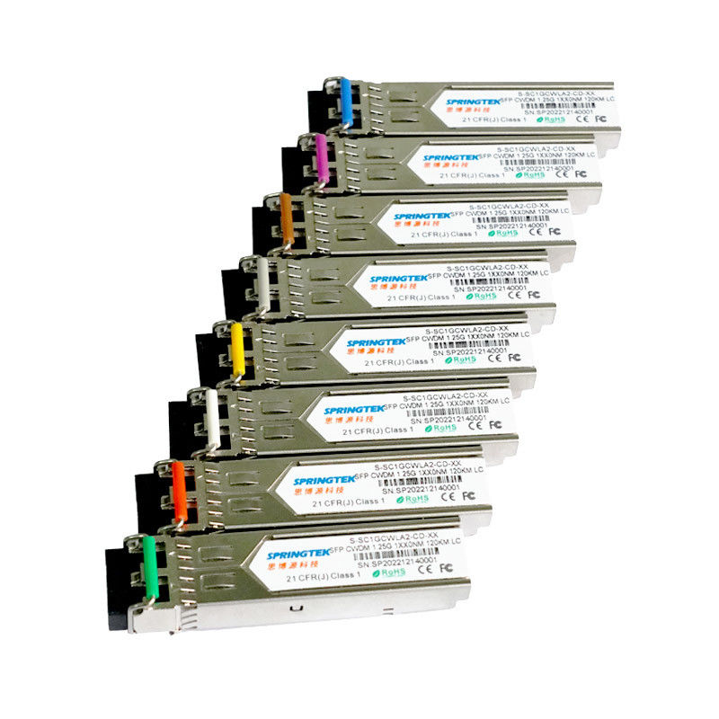 OEM Cisco Tương thích 1270 ~ 1610nm LC 1.25Gbps 120km CWDM SFP với Mô-đun thu phát DDM