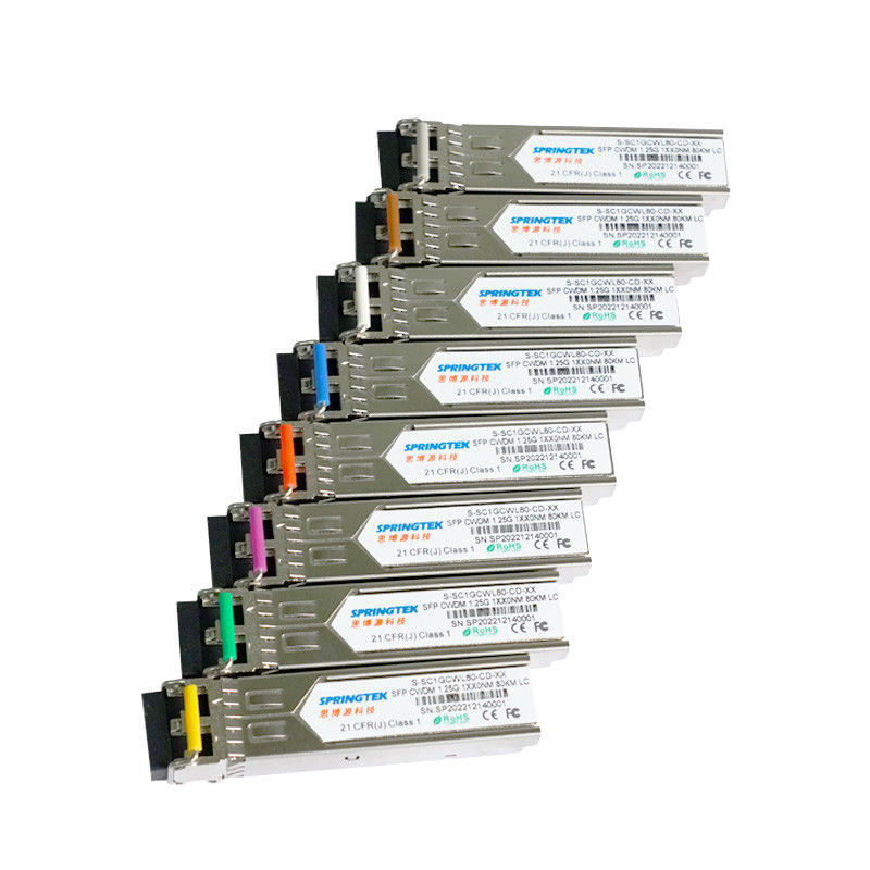 Bộ thu phát tương thích 1.25G CWDM1270~1610nm SFP LC ER ZR ZR+ với mô-đun quang DDM