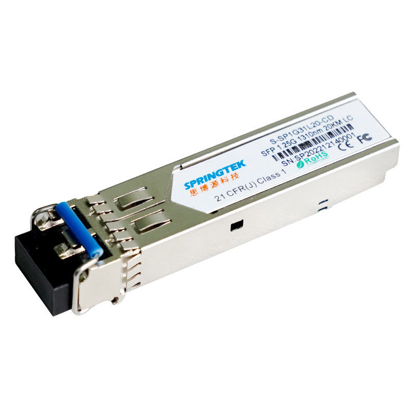 1.25G LX SFP 1310nm 20km 1000BASE-LX Mô-đun thu phát LC DDM sợi kép Chế độ đơn 1G LX 20km
