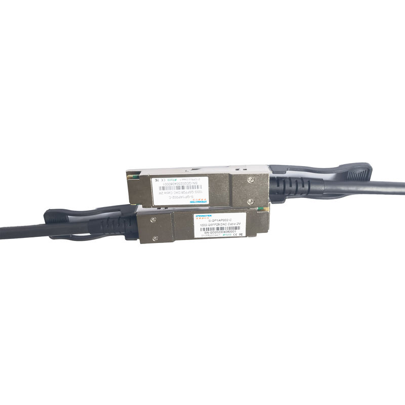 Cáp đồng gắn trực tiếp 100G Cáp DAC QSFP28 đến QSFP28 Tương thích 2M Arista Avaya Nokia