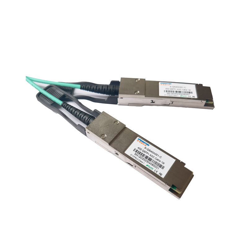 Cáp quang chủ động Qsfp+ Aoc OM3 1m (33ft) Qsfp 40g Sr4 tốc độ cao cho trung tâm dữ liệu