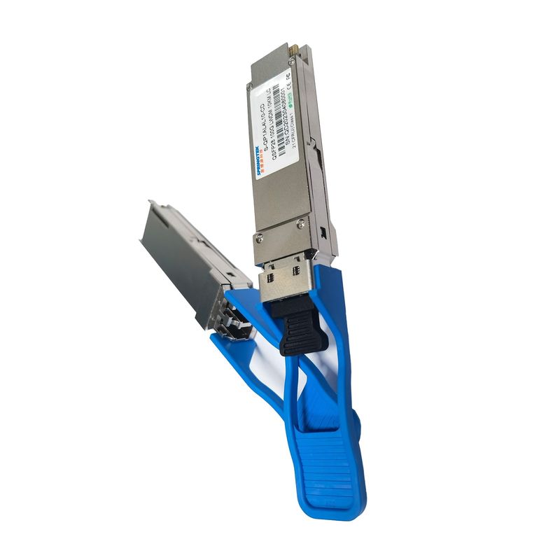 Duplex LC SMF 100gbase Bộ thu phát tương thích Cisco QSFP28 LR4 1310nm 10km DOM LAN WDM