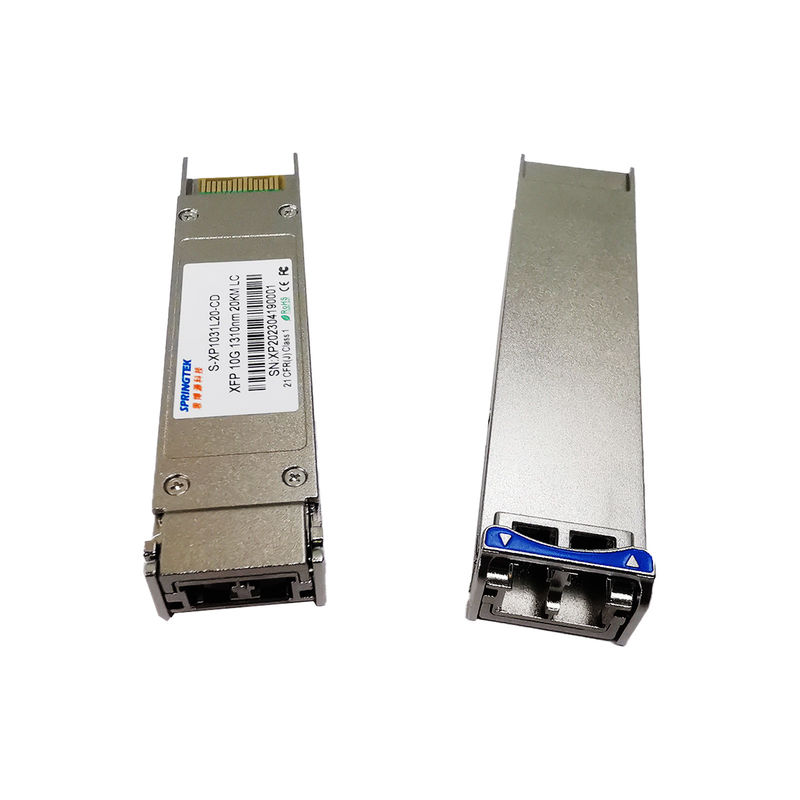 Dual Fiber Single Mode 1310nm 20km LC 10G XFP Transceiver LR Tương thích với thổ cẩm
