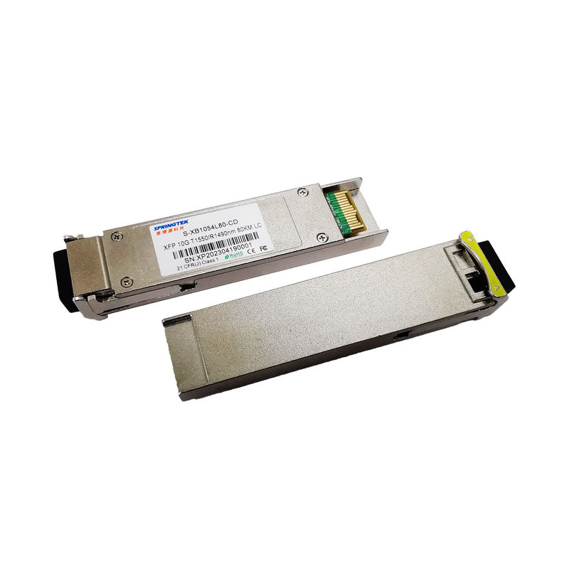 WDM 10G Xfp 80km 1550/1490nm SM Simplex LC DDM Tương thích Mikrotik Juniper Bidi 80km